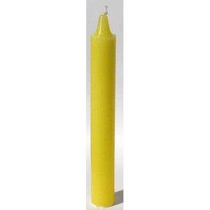Bougie conique jaune de 6 po