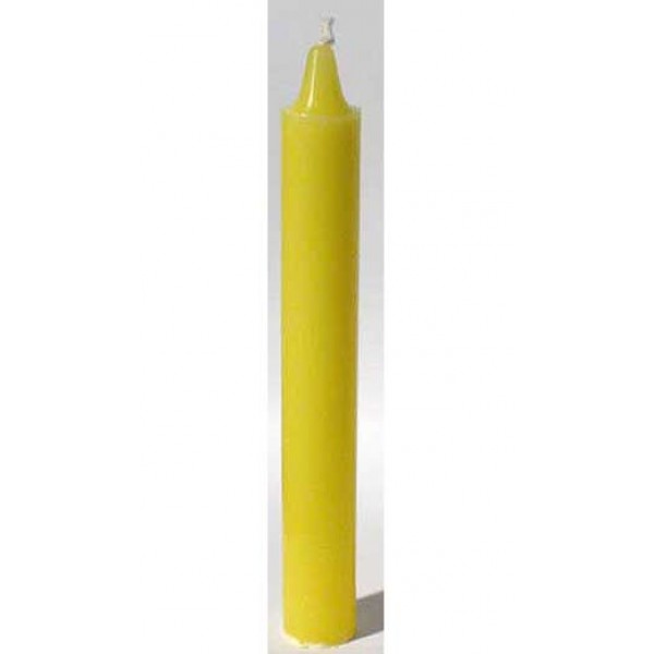 Yellow 6 Taper Candle