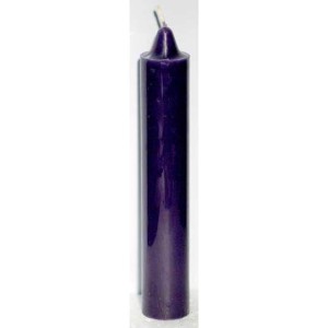 Bougie conique violette de 9 po