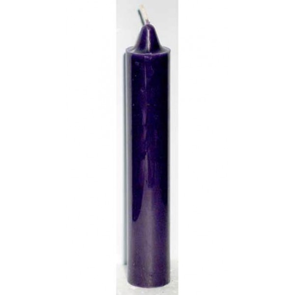 9 Purple Taper Candle