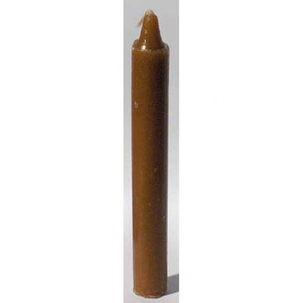 Brown 6 Taper Candle