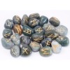 Ensemble de runes en agate mousse Ensemble de runes en agate mousse