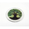 Selenite Coaster, Tree Of Life Selenite Coaster, Tree Of Life