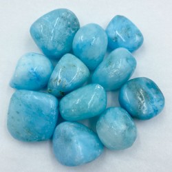 Aragonite (bleu), roulé
