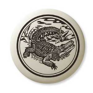 Pottery Totem Pendant: American Alligator Pottery Totem Pendant: American Alligator