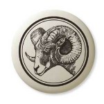 Pendentif totémique en poterie: Big Horn Sheep