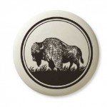 Pendentif totem en poterie: Buffalo