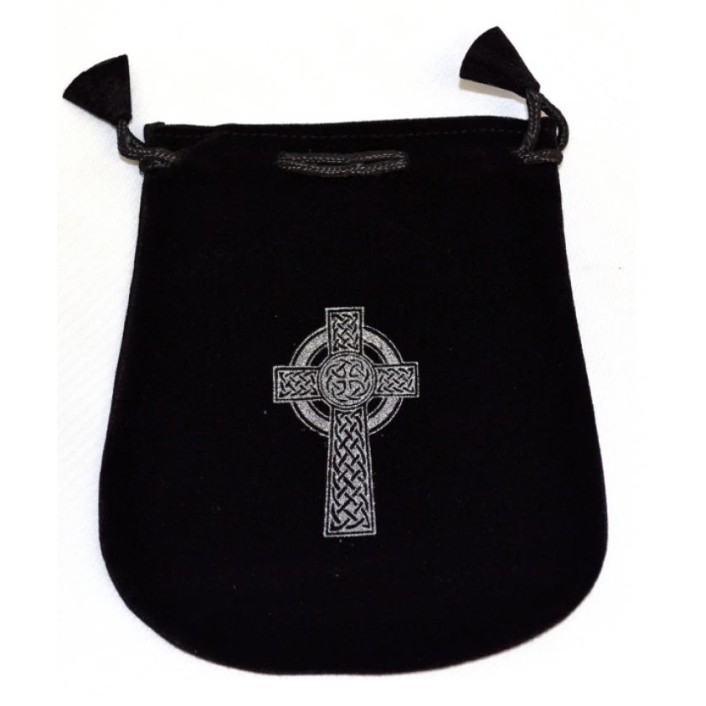 Celtic Cross Velvet Drawstring Pouch Celtic Cross Velvet Drawstring Pouch