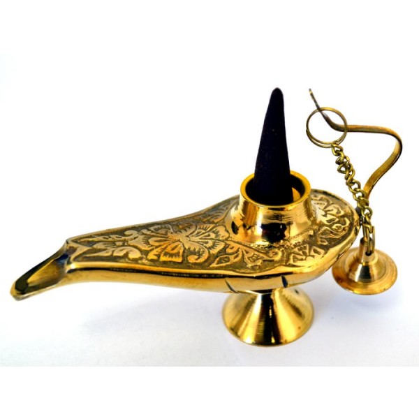Aladdins Lamp Cone Incense Burner