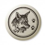 Pendentif totémique en poterie: Coyote