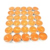Tealight Candle: Orange, Unscented Tealight Candle: Orange, Unscented