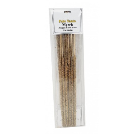 Bâtonnets d’encens Palo Santo & Myrrhe fabriqués artisanalement Bâtonnets d’encens Palo Santo & Myrrhe fabriqués artisanalement