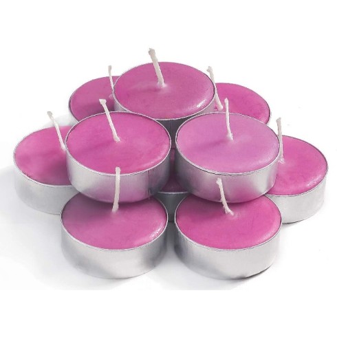Tealight Candle: Pink, Unscented Tealight Candle: Pink, Unscented
