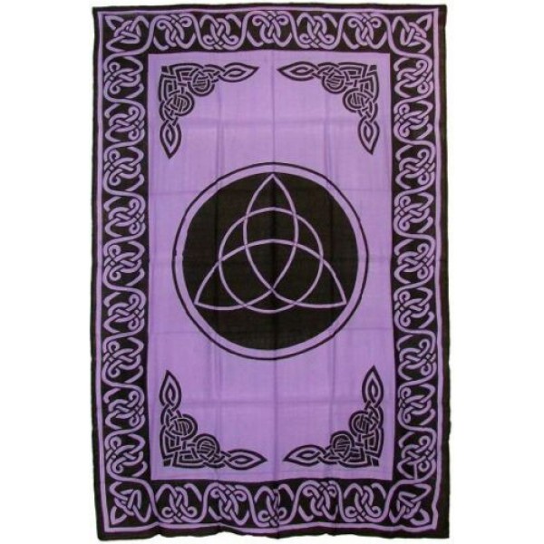 Purple Celtic Triqutra Tapestry