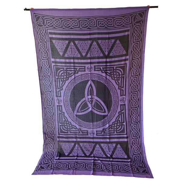 Purple Triquetra Tapestry