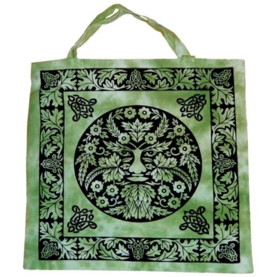 Tote Bag: Green Man Tote Bag: Green Man
