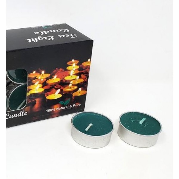 Tealight Candle: Green, Unscented
