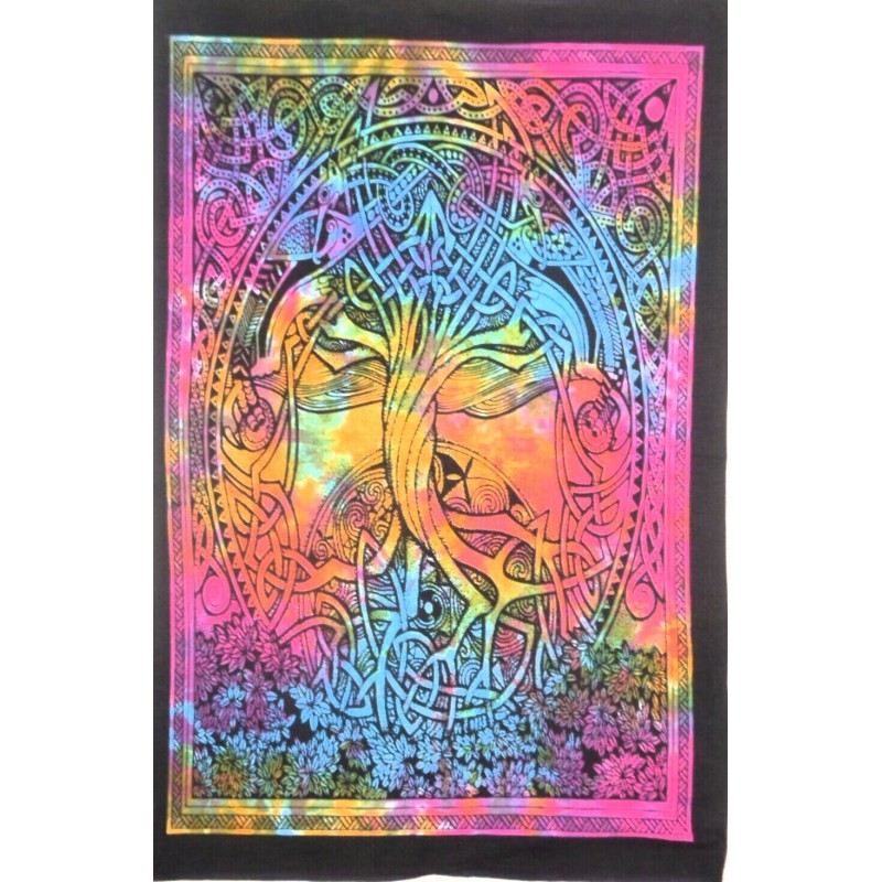 Tapisserie Tree Of Life, Tie Dye Tapisserie Tree Of Life, Tie Dye