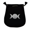 Pochette triple lune en velours Pochette triple lune en velours