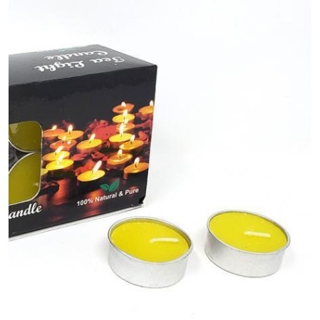 Bougie Tealight: Jaune, Non parfumée Bougie Tealight: Jaune, Non parfumée