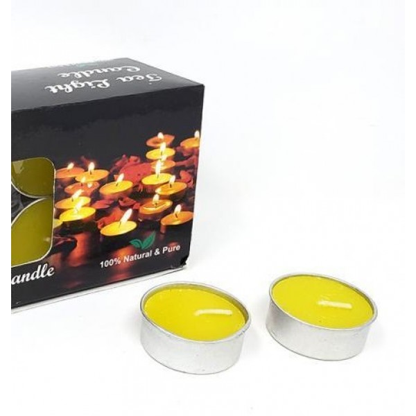Tealight Candle: Yellow, Unscented