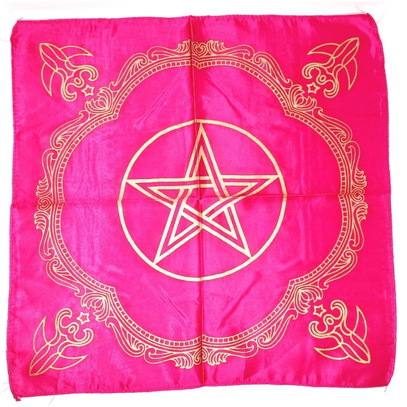 Tissu d’autel, déesse du pentacle rose Tissu d’autel, déesse du pentacle rose