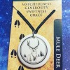 Pendentif totem en poterie: cerf mulet