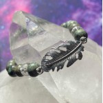 Turquoise & Quartz Feather Bracelet