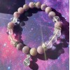 Bracelet Spirale Lépidolite & Quartz