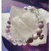 Bracelet Spirale Lépidolite & Quartz