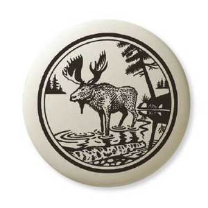 Pendentif totémique en poterie : Moose 2 Pendentif totémique en poterie : Moose 2