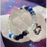 Kyanite & Opal Dolphin Bracelet
