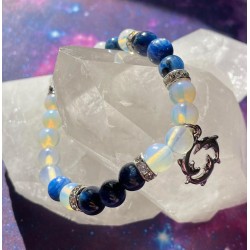 Kyanite & Opal Dolphin Bracelet