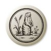 Pendentif totémique en poterie: Chien de prairie Pendentif totémique en poterie: Chien de prairie