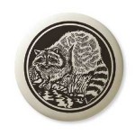 Pottery Totem Pendant: Raccoon