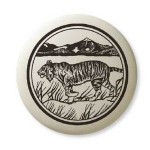 Pendentif Totem en poterie: Tigre 1