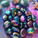 Rainbow Aura Black Obsidian, Dégringolé