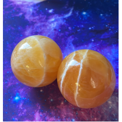 Orange Calcite Sphere ~ Pour le bonheur et la joie