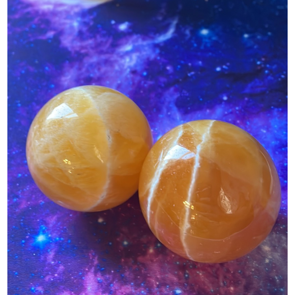 Orange Calcite Sphere ~ For Happiness & Joy