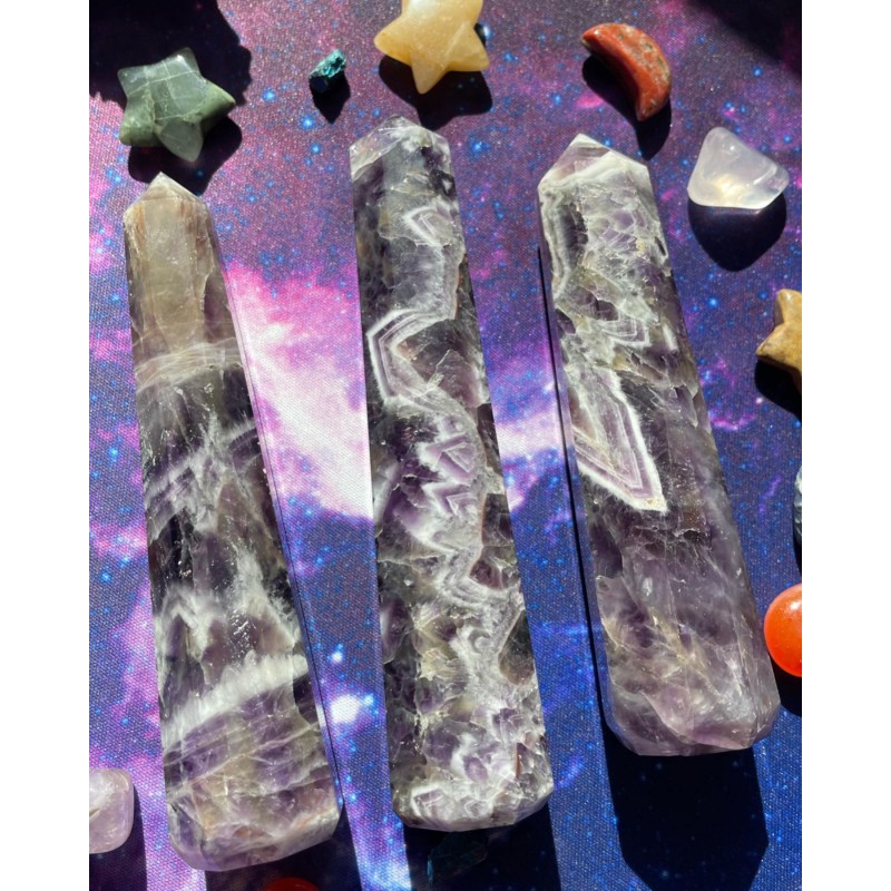 Chevron Amethyst Crystal Point ~ Nourrir l’énergie Chevron Amethyst Crystal Point ~ Nourrir l’énergie