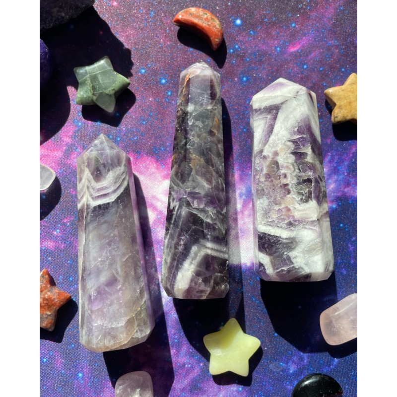 Chevron Amethyst Crystal Point ~ Nourrir l’énergie Chevron Amethyst Crystal Point ~ Nourrir l’énergie