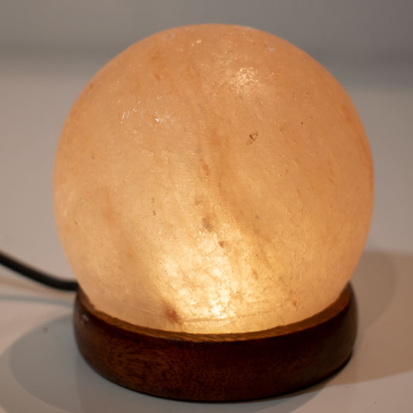 Lampe de sel de l’Himalaya, sphère, LED Lampe de sel de l’Himalaya, sphère, LED