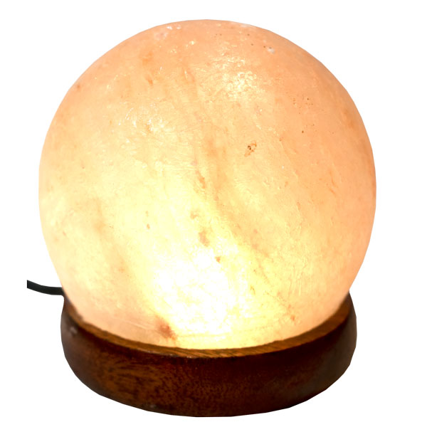 Lampe de sel de l’Himalaya, sphère, LED Lampe de sel de l’Himalaya, sphère, LED