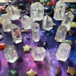 Point debout en cristal de quartz ~ Pour la clarté et la mise au point