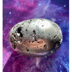 Pyrite Crystal Egg B ~ Pour attirer de nouvelles énergies