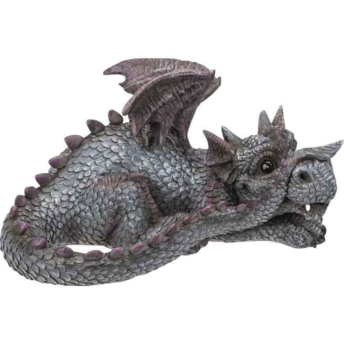 Statue ludique du dragon bleu Statue ludique du dragon bleu