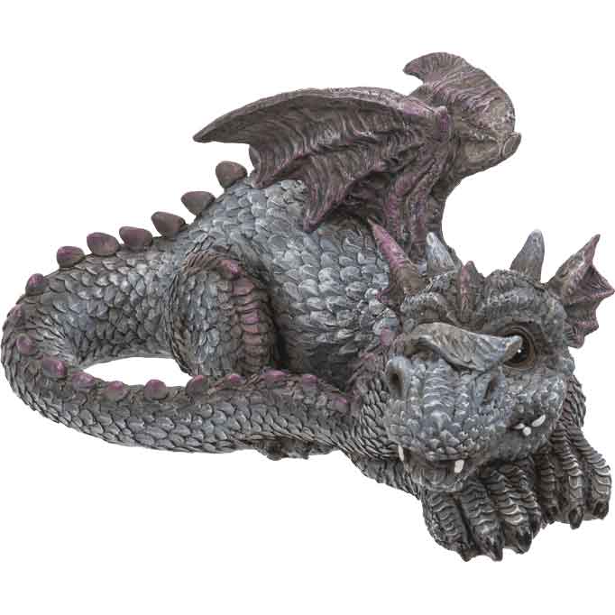 Statue ludique du dragon bleu Statue ludique du dragon bleu