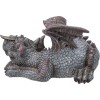 Statue ludique du dragon bleu Statue ludique du dragon bleu