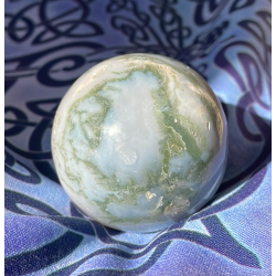 Moss Agate Sphere ~ Abundance & Prosperity