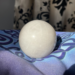 Snow Quartz Sphere ~ Self-Reflection